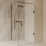 Best Design Douchecabine Dalis 90 x 90 x 200 cm met draaideur en zijwand, 8 mm helder glas met gunmetal profiel