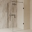 Best Design Douchecabine Dalis 120 x 90 x 200 cm met draaideur en zijwand, 8 mm helder glas met gunmetal profiel