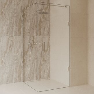 Best Design Douchecabine Dalis 100 x 90 x 200 cm met draaideur en zijwand, 8 mm helder glas met RVS profiel