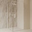 Best Design Douchecabine Dalis 110 x 90 x 200 cm met draaideur en zijwand, 8 mm helder glas met mat wit profiel