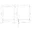 Best Design Douchecabine Dalis 110 x 90 x 200 cm met draaideur en zijwand, 8 mm helder glas met mat wit profiel