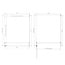 Best Design Douchecabine Dalis 120 x 100 x 200 cm met draaideur en zijwand, 8 mm helder glas met mat wit profiel
