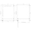 Best Design Douchecabine Dalis 100 x 80 x 200 cm met draaideur en zijwand, 8 mm helder glas met Desert Brown profiel