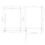 Best Design Douchecabine Dalis 110 x 80 x 200 cm met draaideur en zijwand, 8 mm helder glas met Desert Brown profiel