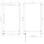 Best Design Douchecabine Dalis 140 x 80 x 200 cm met draaideur en zijwand, 8 mm helder glas met Desert Brown profiel