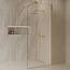 Best Design Inloopdouche Dalis Curve 100 x 200 cm, 8 mm helder glas met mat goud profiel