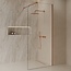 Best Design Inloopdouche Dalis Curve 120 x 200 cm, 8 mm helder glas met Desert Brown profiel