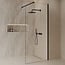 Best Design Inloopdouche Dalis Curve 120 x 200 cm, 8 mm helder glas met mat zwart profiel