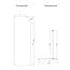 Best Design Inloopdouche Dalis Curve 80 x 200 cm, 8 mm helder glas met mat goud profiel