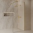 Best Design Inloopdouche Dalis Curve 90 x 200 cm, 8 mm helder glas met mat goud profiel