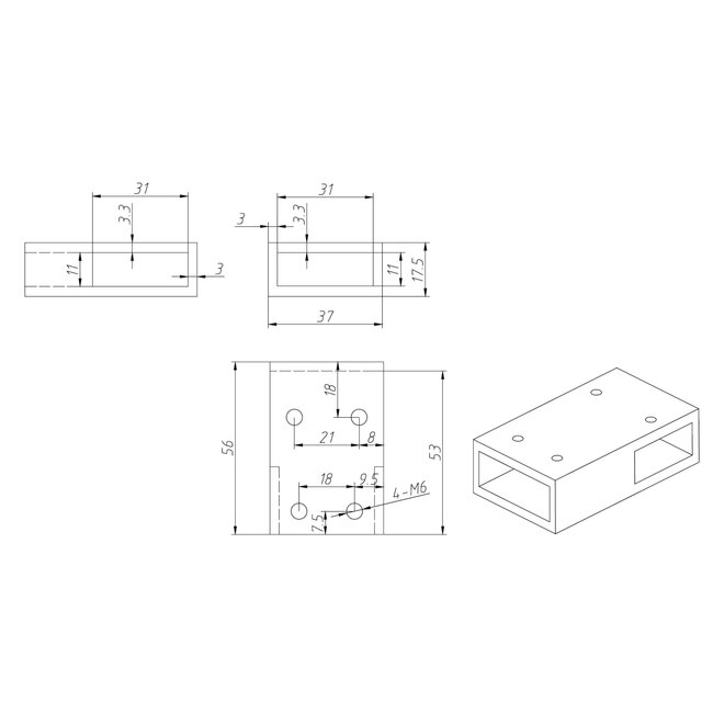 Best Design T-verbindingsstuk Dalis voor stabilisatiestang chroom