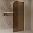 Best Design Inloopdouche Dalis Curve 90 x 200 cm, 8 mm Amber glas met mat wit profiel