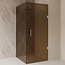 Best Design Douchecabine Dalis 100 x 90 x 200 cm met draaideur en zijwand, 8 mm Amber glas met RVS profiel