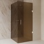 Best Design Douchecabine Dalis 120 x 100 x 200 cm met draaideur en zijwand, 8 mm Amber glas met chroom profiel