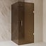 Best Design Douchecabine Dalis 80 x 80 x 200 cm met draaideur en zijwand, 8 mm Amber glas met RVS profiel