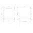 Best Design Douchecabine Dalis 80 x 80 x 200 cm met draaideur en zijwand, 8 mm Amber glas met RVS profiel