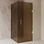 Best Design Douchecabine Dalis 90 x 90 x 200 cm met draaideur en zijwand, 8 mm Amber glas met chroom profiel