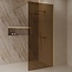 Best Design Inloopdouche Dalis 120 x 200 cm, 8 mm Amber glas met mat goud profiel
