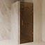 Best Design Nisdeur Dalis 100 x 200 cm, 8 mm Amber glas met Desert Brown profiel