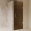 Best Design Nisdeur Dalis 100 x 200 cm, 8 mm Amber glas met RVS profiel