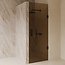 Best Design Nisdeur Dalis 100 x 200 cm, 8 mm Amber glas met mat zwart profiel