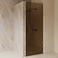 Best Design Nisdeur Dalis 80 x 200 cm, 8 mm Amber glas met gunmetal profiel