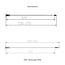 Best Design Nisdeur Dalis 80 x 200 cm, 8 mm Amber glas met mat wit profiel