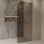 Best Design Inloopdouche Dalis Curve 100 x 200 cm, 8 mm Mocha glas met mat goud profiel