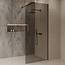 Best Design Inloopdouche Dalis Curve 90 x 200 cm, 8 mm Mocha glas met gunmetal profiel