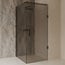 Best Design Douchecabine Dalis 120 x 80 x 200 cm met draaideur en zijwand, 8 mm Mocha glas met gunmetal profiel