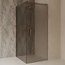 Best Design Douchecabine Dalis 90 x 80 x 200 cm met draaideur en zijwand, 8 mm Mocha glas met Desert Brown profiel
