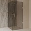 Best Design Douchecabine Dalis 90 x 80 x 200 cm met draaideur en zijwand, 8 mm Mocha glas met chroom profiel