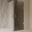 Best Design Nisdeur Dalis 100 x 200 cm, 8 mm Mocha glas met chroom profiel