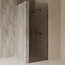 Best Design Nisdeur Dalis 70 x 200 cm, 8 mm Mocha glas met gunmetal profiel