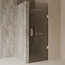 Best Design Nisdeur Dalis 80 x 200 cm, 8 mm Mocha glas met mat wit profiel
