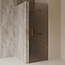 Best Design Nisdeur Dalis 90 x 200 cm, 8 mm Mocha glas met Desert Brown profiel