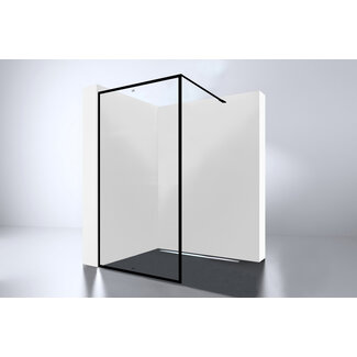Best Design Inloopdouche For-You 80 x 200 cm, 8 mm glas met zwart profiel
