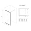 Best Design Inloopdouche For-You 80 x 200 cm, 8 mm glas met zwart profiel