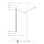Best Design Inloopdouche For-You 90 x 200 cm, 8 mm glas met zwart profiel