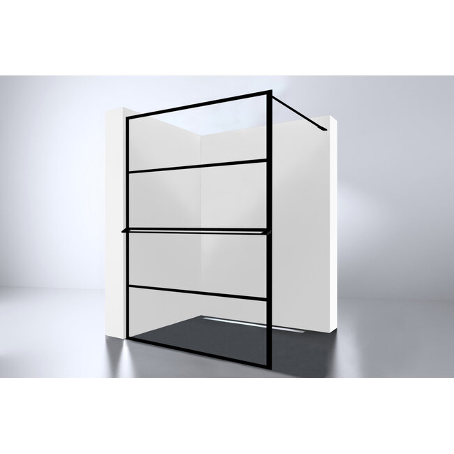Best Design Handdoekbeugel Noire voor inloopdouche 140 cm zwart