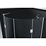 Best Design Douchecabine Erico kwartrond 100 x 100 x 190 cm met 2 draaideuren, 8 mm glas met chroom profiel