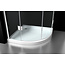 Best Design Douchecabine Erico kwartrond 100 x 100 x 190 cm met 2 draaideuren, 8 mm glas met chroom profiel