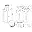 Best Design Douchecabine Erico 90 x 90 x 200 cm met draaideur, 6 mm glas met chroom profiel