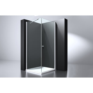 Best Design Douchecabine Erico 100 x 100 x 200 cm met draaideur, 6 mm glas met chroom profiel