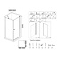 Best Design Douchecabine Erico 100 x 100 x 200 cm met draaideur, 6 mm glas met chroom profiel