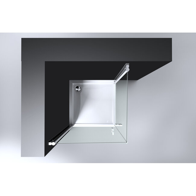 Best Design Douchecabine Erico 90 x 90 x 190 cm met 2 deuren, 6 mm glas met chroom profiel