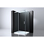 Best Design Douchecabine Erico 120 x 90 x 200 cm met schuifdeur en zijwand, 8 mm glas met chroom profiel