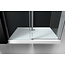 Best Design Douchecabine Erico 120 x 90 x 200 cm met schuifdeur en zijwand, 8 mm glas met chroom profiel