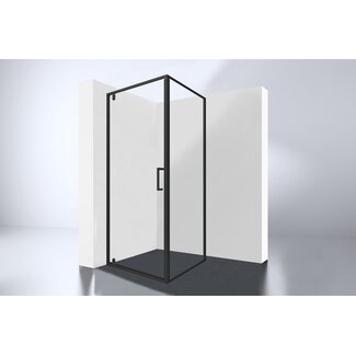 Best Design Douchecabine Baron 90 x 90 x 200 cm met draaideur, 8 mm glas met zwart profiel