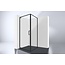 Best Design Douchecabine Baron 90 x 90 x 200 cm met draaideur, 8 mm glas met zwart profiel